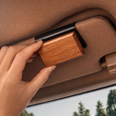 Car Air Freshener-The Original Wood Air Freshener for Visor Clip - Long Lasting Car Odor Eliminator and Scent Diffuser for Cabin, for Car interier or Rooms freshener 1 Metal Clips-Variety 3 Pack in Kuwait