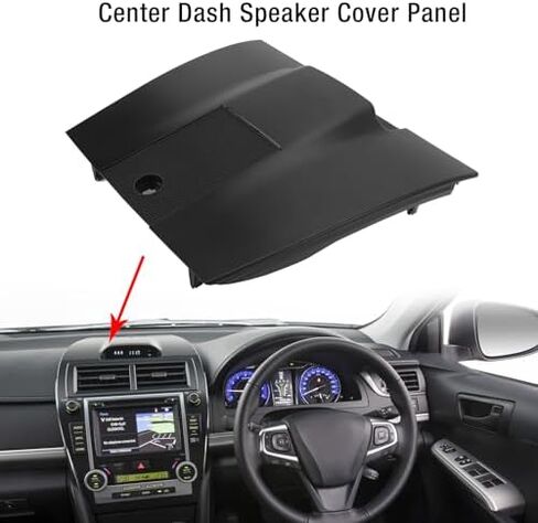 Dashboard Cover,Center Dash Speaker Cover and Vent Panel Dash Board Cover Cap,Compatible with 2011-2014 Trim Grille Clock Panel in Kuwait