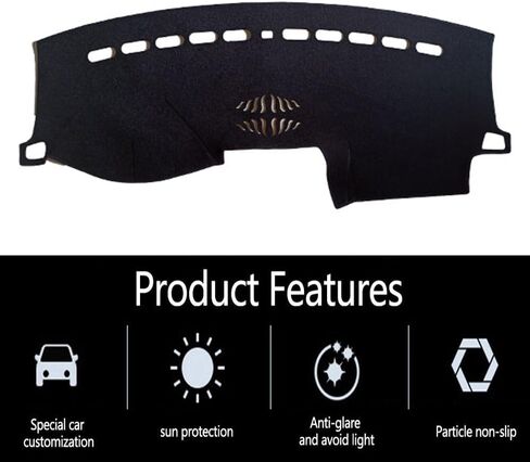 Dashboard Cover for Ford Explorer 2011-2019,Anti-Glare Sun Shield,Non-Slip Custom Fit Dash Mat,Interior Protector,Flannel in Saudi Arabia