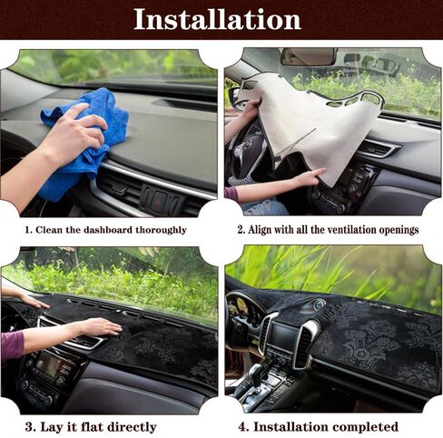 Dashboard Cover for Ford Explorer 2011-2019,Anti-Glare Sun Shield,Non-Slip Custom Fit Dash Mat,Interior Protector,Flannel in Saudi Arabia