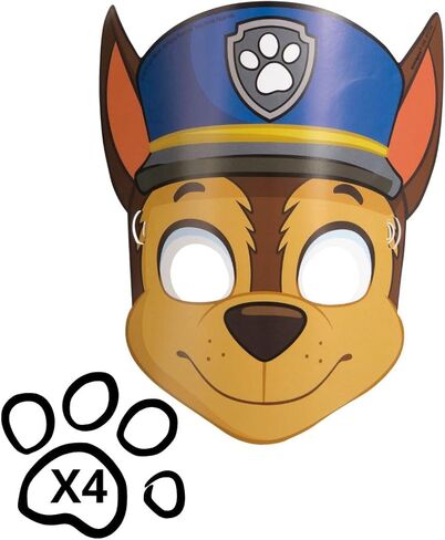 Paw Patrol Party Supplies Bundle - Unbeatable Value! Includes 1 Game Pack & 16 Masks, Perfect for Kids' Birthdays! Official Licensed Product for Ultimate Fun! in Saudi Arabia