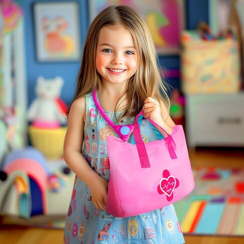 Doctor Kit for Toddlers 3-5 - Preschool Pretend Play Medical Kit with Stethoscope, Blood Pressure Cuff and Carrying Bag- Dress Up Toys for Kids Ages 3+ Years in Saudi Arabia