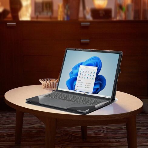 Laptop Case for Lenovo IdeaPad Slim 5 14AGP11 | 14IMH10 14IAH10 14ARP10 14AKP10 14AHP10 14IRH10 14IRH10R |Slim 5a 5i 14" 2-in-1 PU Leather Protective Laptop Bag Detachable Shell (Dark Grey) in Kuwait