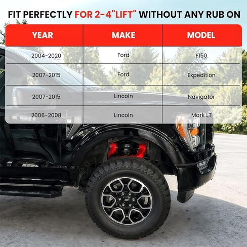 Front Upper Control Arms 2-4inch Lift Compatible with Ford F150 2004-2020, Ford Expedition 2007-2015, Lincoln Navigator 2007-2015, Lincoln Mark LT 2006-2008 in Kuwait