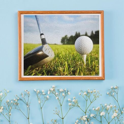 VNUIEHG Golf Sport Paint by Numbers for Adults Beginner DIY Painting Kits Wall Art for Home Office Decor, Style16x20In in Kuwait