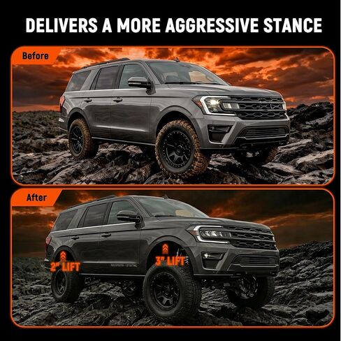 Front 3" Rear 2" Leveling Lift Kit for 2018-2022 Expedition 2WD 4WD in Saudi Arabia