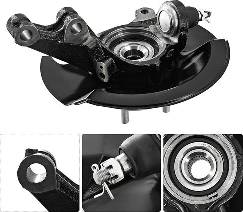 686-358 Front Passenger Side Loaded Steering Knuckle Assembly Compatible with Honda CR-V 2.4L AWD 2005-2006 in Saudi Arabia