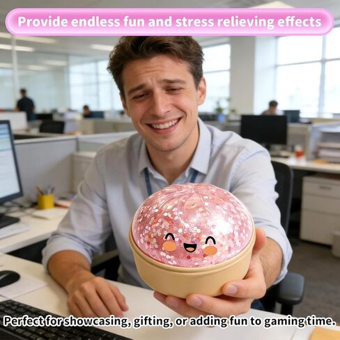 Dumpling Squishies, Mystery Glitter Dumpling Squishies Box, Colorful Dumplings Stress Balls Fidget Sensory Toy, Soft Squeeze Decompression Dough for Anxiety Relief Fidget in Saudi Arabia
