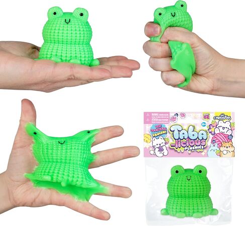 لعبة ORB Tabalicious Plushies TABA Squishy Frog Plushies - نمط كروشيه TABA قطيفة حيوانات - اسفنجيات ناعمة لزجة تابا - متعة تخفيف التوتر - ألعاب Kawaii الحسية والتململ للأطفال والكبار in Kuwait