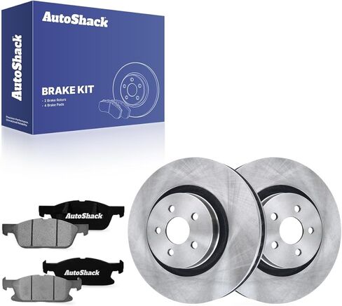AutoShack Front Brake Rotors & Ceramic Pads for Ford & Lincoln, Edge 2015-2021 Nautilus 2019-2023 MKX 2016-2018, FWD AWD L4 2.0L V6 2.7L 3.5L 3.7L - 13.58" (345 mm), 5-Lug in Kuwait