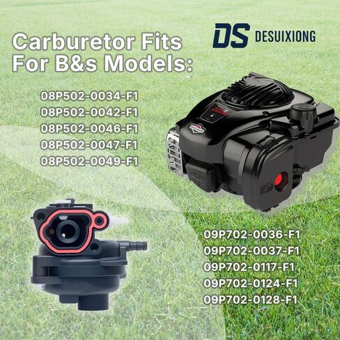 799583 Carburetor Replacement for Briggs & Stratton 300E 450E 500E 550EX 575e 600e 09P602 08P502 8P502 140cc 125cc Lawn Mower Engines, Replaces OE# 593261, 799583, 591160, 591979, 595656, 84001982 in Saudi Arabia