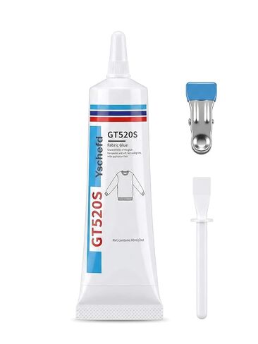 Fabric Glue, Permanent Super-Strength Repair Adhesive: Waterproof, high-Strength, Transparent, Suitable for Repairing Clothing, Denim, Leather, Polyester, Various Fabrics, and applying Patches（2oz） in Saudi Arabia