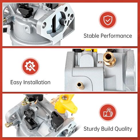 380723515 Carburetor Kit Fit for Firman T07573 T07571 H07552 H07553 H08052 H08053 Tri Fule Generator 6900 7500 8450 9400 Watt 439cc Engine Replacement for 375715509 in Kuwait