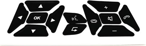 AtticZone Steering Wheel Button Repair Sticker Kit Button Decals Compatible with Benz C-Class W204 E-Class W212 W207 CLS C218 GLK X204 SLK R172 2011-2016 Interior Button Restore 2 Pcs in Saudi Arabia