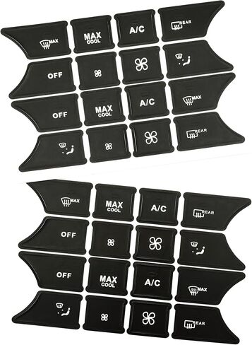 AtticZone Steering Wheel Button Repair Sticker Kit Button Decals Compatible with Benz C-Class W204 E-Class W212 W207 CLS C218 GLK X204 SLK R172 2011-2016 Interior Button Restore 2 Pcs in Saudi Arabia