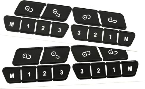 AtticZone Steering Wheel Button Repair Sticker Kit Button Decals Compatible with Benz C-Class W204 E-Class W212 W207 CLS C218 GLK X204 SLK R172 2011-2016 Interior Button Restore 2 Pcs in Saudi Arabia