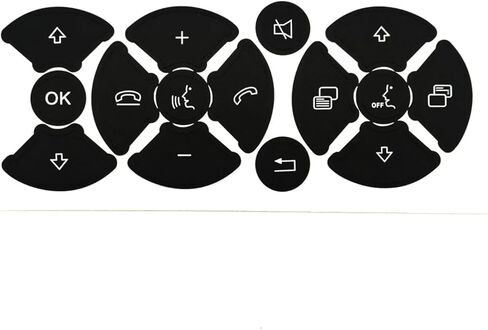 AtticZone Steering Wheel Button Repair Sticker Kit Button Decals Compatible with Benz C-Class W204 E-Class W212 W207 CLS C218 GLK X204 SLK R172 2011-2016 Interior Button Restore 2 Pcs in Saudi Arabia