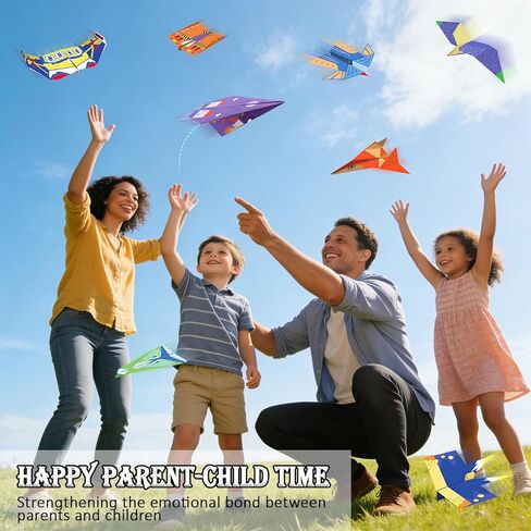 Tumwisk Paper Airplane Kit – 36 Sheets of Origami Paper Featuring 12 Distinct Designs, Double Sided Colored Origami Airplane Book with Video Tutorials, Crafts Gifts for Teens in Saudi Arabia