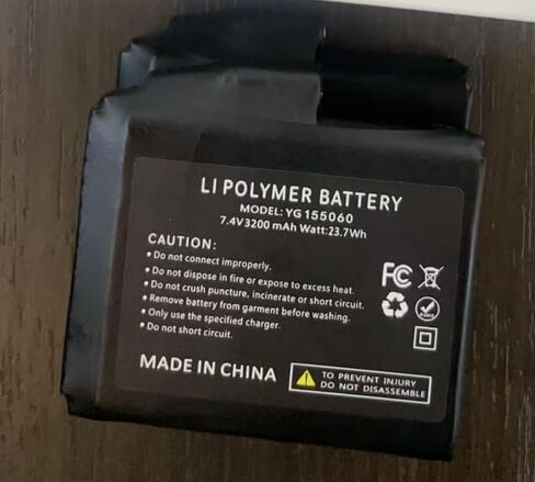 Li Polymer Battery YG155060, 7.4V 3200mAh 23.7Wh Rechargeable Lithium Polymer Battery for Compatible Devices in Kuwait
