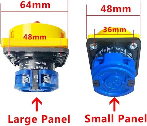 25A Off-ON Four Terminals One Poles Disconnect Isolator Switches LW26GS 48x48mm 64x64mm Padlock Rotary Cam Switch in Saudi Arabia