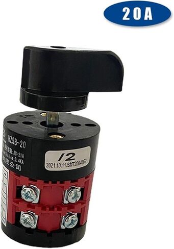 3 Position HZ5B-20/2 Combination Changeover Rotary Cam Switch 20A Two Poles 8 Terminals Silver Contact in Saudi Arabia