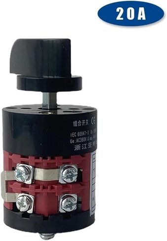 3 Position HZ5B-20/2 Combination Changeover Rotary Cam Switch 20A Two Poles 8 Terminals Silver Contact in Saudi Arabia