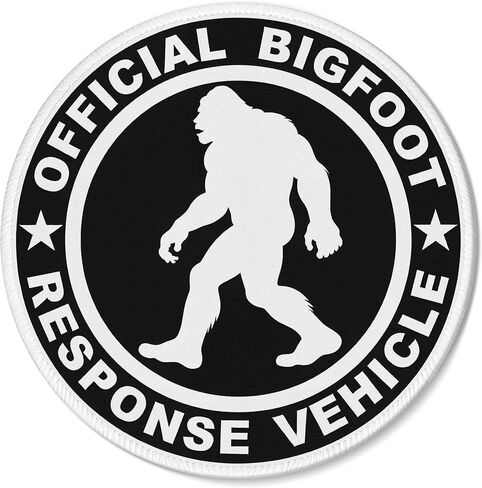 Funny Bigfoot Moon Green Forest Blue UFO Gaming Round Mouse Pad, Cool Aesthetic Spaceship Mousepad for Computer Laptop Keyboard School Home Desktop Gamer Home Accessories Decor, 7.9x7.9 Inch in Saudi Arabia