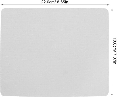 1Pc White Sublimation Mouse Pad for Sublimation Transfer Heat Press Printing Crafts Mouse Pads and Wrist Rests Blank Rectangular Blanks Heat Press Parts and DeskAccessories, Mouse Pads (22x18x0.2cm) in Saudi Arabia