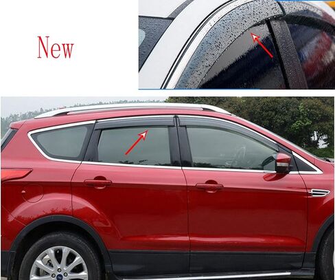 4pcs Car Window Deflector Rain Guards Chrome Trim for Cadillac XTS 2013 2014 2015 2016 2017 2018 2019 2020 2021 2022 2023 2024 2025 2026 Window Wind Deflectors Guards in Saudi Arabia