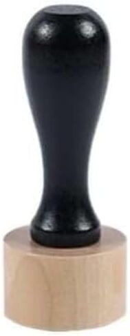 1 Pack Custom Logo Stamp - Rubber Business Stamp with Handle, Round Design （Without a Seal） in Kuwait