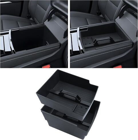 for 2-in-1 Car Armrest & Car Seat Gap Filler - Adjustable Sponge Armrest with 9-Level Height - 15W Wireless Charging & 50W Power Dock - Dual-Layer Car Storage Box - Fits Driver & Passenger in Saudi Arabia