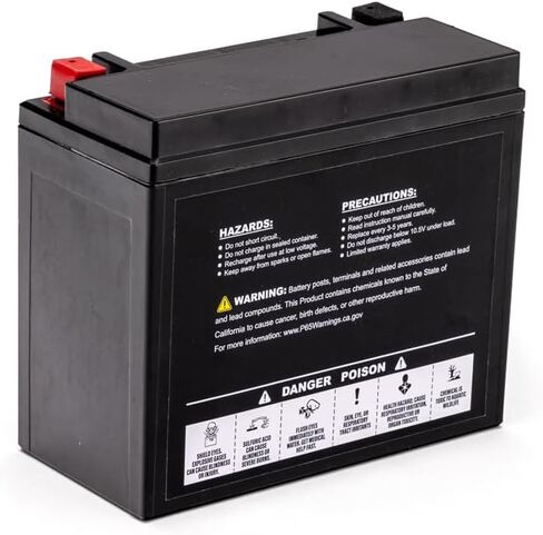 Volturex YTX20L-BS AGM Battery, 12V 18Ah Maintenance-Free Powersports Battery for Motorcycle, ATV, UTV, Jet Ski & Snowmobile, Replacement for ETX20L, YTX20HL-BS in Kuwait