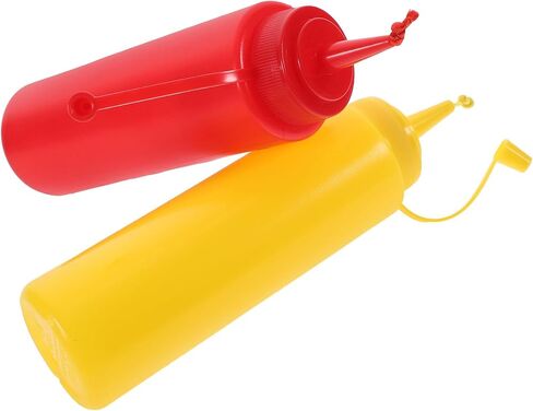 Sosoport 2pcs Wear-Resistant Prank Toys Interactive Fake Mustard Funny Fake Ketchup Home Supply in Kuwait