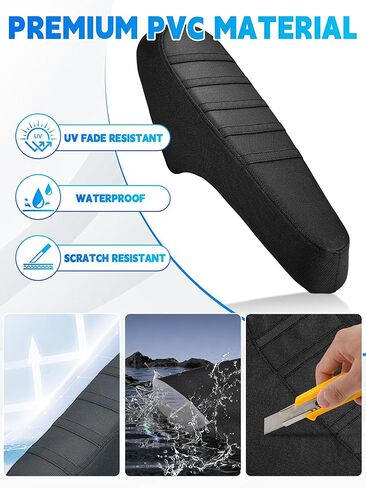 Seat Cover for TST Electric Bike for Adults,Non-Slip PVC Cushion Cover for Ebike E Bike Bicycles E-Bikes TST R002 R002S-Black in Kuwait