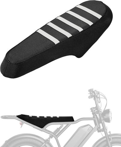 Seat Cover for TST Electric Bike for Adults,Non-Slip PVC Cushion Cover for Ebike E Bike Bicycles E-Bikes TST R002 R002S-Black in Kuwait