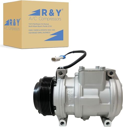 RYC New Automotive Air Conditioning Compressor and A/C Clutch EH332 (Fits Chevrolet Corvette 5.7L 1988, 1989, 1990, 1991, 1992, 1993, 1994, 1995, 1996. Does Not Fit ZR-1 Models) in Kuwait