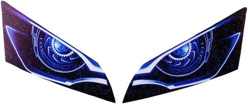 Motorcycle 3D Eye Headlight Sticker Decal for Honda CBR 600RR 2003-2006 Light-Transmitting Self-Adhesive Waterproof Sticker (Blue) in Saudi Arabia