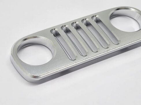 H-TECH RC CNC Aluminum Metal Grille Compatible for Vanquish H10 Optic 1/10 Accessories (Raw) (Raw) in Saudi Arabia