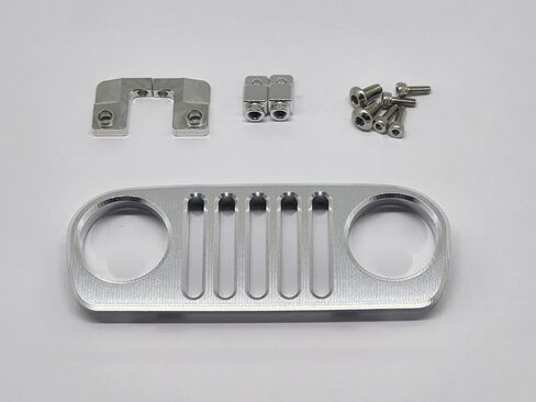 H-TECH RC CNC Aluminum Metal Grille Compatible for Vanquish H10 Optic 1/10 Accessories (Raw) (Raw) in Saudi Arabia