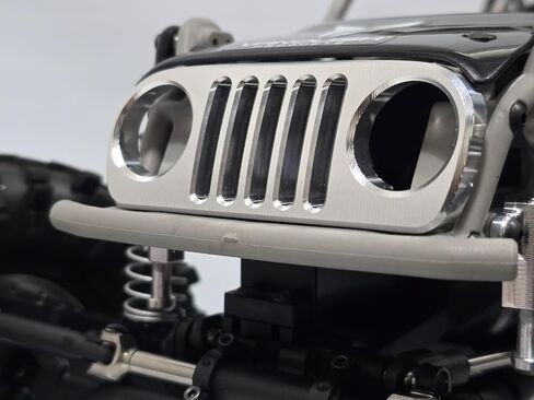 H-TECH RC CNC Aluminum Metal Grille Compatible for Vanquish H10 Optic 1/10 Accessories (Raw) (Raw) in Saudi Arabia