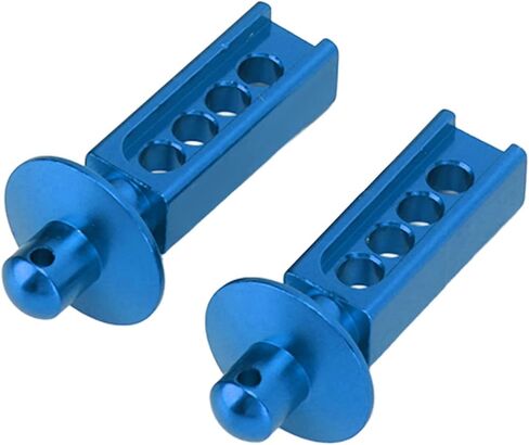 Dilwe 2Pcs RC Car Body Post, Aluminum RC Car Shell Holder Mounts RC Upgrade Parts Accessories, RC Body Mounts for Traxxas Mini E Revo Slash 1:16 3 Colors (Blue) in Saudi Arabia