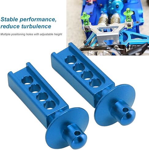 Dilwe 2Pcs RC Car Body Post, Aluminum RC Car Shell Holder Mounts RC Upgrade Parts Accessories, RC Body Mounts for Traxxas Mini E Revo Slash 1:16 3 Colors (Blue) in Saudi Arabia