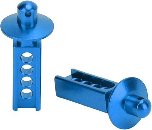Dilwe 2Pcs RC Car Body Post, Aluminum RC Car Shell Holder Mounts RC Upgrade Parts Accessories, RC Body Mounts for Traxxas Mini E Revo Slash 1:16 3 Colors (Blue) in Saudi Arabia