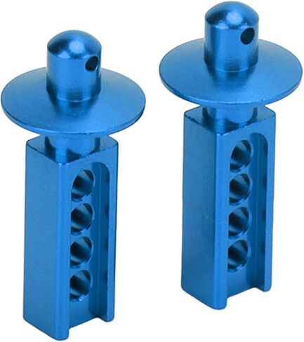 Dilwe 2Pcs RC Car Body Post, Aluminum RC Car Shell Holder Mounts RC Upgrade Parts Accessories, RC Body Mounts for Traxxas Mini E Revo Slash 1:16 3 Colors (Blue) in Saudi Arabia