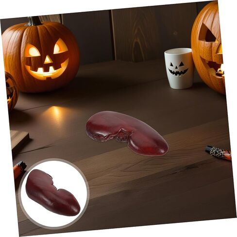 Yardwe Realistic Kidney Prop for Halloween Decorations and Cosplay Accessories, Lightweight Fake Organ Prop for Haunted House and Party Photo Shoots in Kuwait