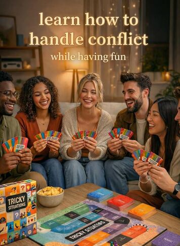 Tricky Situations™ – Conflict Resolution Board Game for Teens & Adults | Practice Real-Life Skills Through Everyday Scenarios | Family & Group Game Night | Ages 13+ in Saudi Arabia