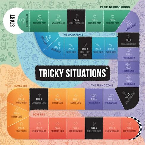 Tricky Situations™ – Conflict Resolution Board Game for Teens & Adults | Practice Real-Life Skills Through Everyday Scenarios | Family & Group Game Night | Ages 13+ in Saudi Arabia