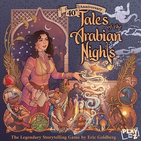 Tales of The Arabian Nights by Play to Z | Ages 14+ | 1-6 Players | Classic Interactive Storytelling Game with Updated Adventures, New Encounters, and Legendary Heroes in Saudi Arabia