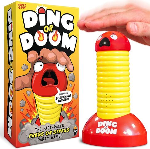 Lucky Egg Ding Or Doom – Fast-Paced Buzzer Party Game for Kids, Teens & Adults – Quick Thinking Category Game with 200 Prompts – Fun Family & Party Game Night Game for 2+ Players (Ages 12+) in Saudi Arabia