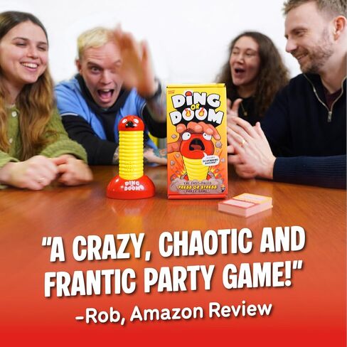 Lucky Egg Ding Or Doom – Fast-Paced Buzzer Party Game for Kids, Teens & Adults – Quick Thinking Category Game with 200 Prompts – Fun Family & Party Game Night Game for 2+ Players (Ages 12+) in Saudi Arabia